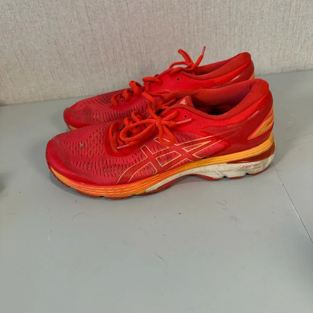 Asics Womens Gel Kayano 25 Pink Coral‎ Athletic Running Shoes 1012A026 Size 9.5